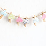 50 Pcs Mini Wooden Clips Heart Shape Design Clip Photo Holders Kids Crafts Picture Holder Photo Paper Card Peg Pin Craft