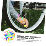 72pcs Spoke Decorative Beads Bike Wheel Spoke Beads Kids Bike Reflector Bikes Beads Luminous Bike Decoration Beads In Australia - Darrahopens