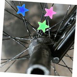 72pcs Spoke Decorative Beads Bike Wheel Spoke Beads Kids Bike Reflector Bikes Beads Luminous Bike Decoration Beads