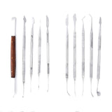 Wax Carving Tools - 10PCS Stainless Steel Wax Carvers Set Sculpture Chisel Tools Double-Ended Pottery and Polymer Clay Tools