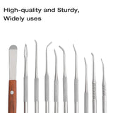 Wax Carving Tools - 10PCS Stainless Steel Wax Carvers Set Sculpture Chisel Tools Double-Ended Pottery and Polymer Clay Tools