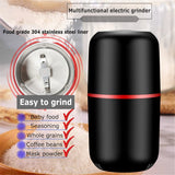Mini Electric Coffee Grinder Multifunction Kitchen Salt Pepper Grinder Household Powerful Beans Herbs Spice Nuts Mill