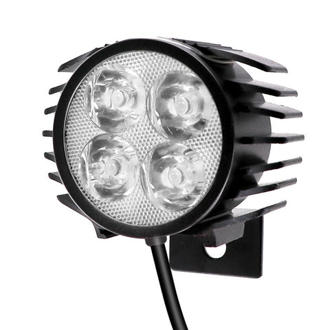 LED Motorcycle Spotlight with Horn, 2 in 1 Front Built-in Horn, Electric Scooter Spotlight with Bell, 36V-72V for Electric In Australia - Darrahopens
