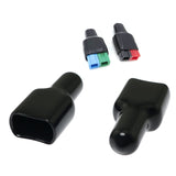 30pcs PVC Flame Retardant Cover Rubber Sleeve Compatible with 2-Position Powerpole Connectors, Black