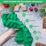 3D Christmas Tree Baking Mould cake pan silicone mold,5 cavities christmas tree for bread, mousse cake,muffins,ice cubes In Australia - Darrahopens