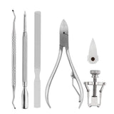 Toenail Tool Kit (6PCS), Professional Toe Nail Clipper Set for Ingrown & Thick Nail, Stainless Steel Ingrown Toenail Kit