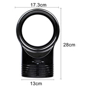 2 pcs Bladeless Desk Fan, Portable Quiet Office Fan, 2 Speeds, Easy to Clean, Small Tabletop Personal Fan for Office