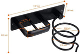 Hair Dryer Holder Hairdryer Station Wall Mounted Spiral Shelf Bracket Stand Hanger Straightener Organizer Blow Storage
