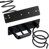 Hair Dryer Holder Hairdryer Station Wall Mounted Spiral Shelf Bracket Stand Hanger Straightener Organizer Blow Storage
