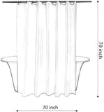 Palm Leaves Shower Curtain Green Tropical Plant Banana Leaf Jungle Botanical White Background Polyester Curtains