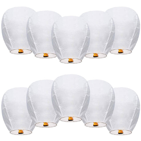 10 Pcs Chinese Lanterns to Release in Memorial [an Unforgettable Memory] Decoration Lanterns for Family Friends Perfect In Australia - Darrahopens