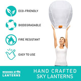 10 Pcs Chinese Lanterns to Release in Memorial [an Unforgettable Memory] Decoration Lanterns for Family Friends Perfect In Australia - Darrahopens
