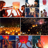 10 Pcs Chinese Lanterns to Release in Memorial [an Unforgettable Memory] Decoration Lanterns for Family Friends Perfect
