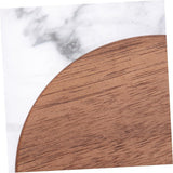 2 pcs - Rustic Wooden Decorative Coaster for Farmhouse Coffee Table Household Coaster Living Room Kitchen Counter Breakfast