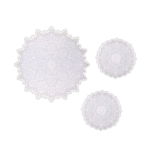 3Pcs Resin Silicone Casting for Making Coasters, Silicone Mold for Resin, Coaster Resin Mold for Crafts Jewelry Trinket In Australia - Darrahopens