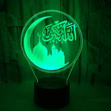 3D Remote Control 16 Color Night Lights Illusion Acrylic LED Table Bedside Lamp Children Bedroom Desk Decor Birthday Christmas