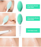 2 Pcs Silicone Head Double-Sided Cleaning Brush, Blackhead/Cutin/Pore Brush, Beauty and Skin Care Cleaning Tool In Australia - Darrahopens