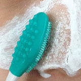 2 Pcs Silicone Head Double-Sided Cleaning Brush, Blackhead/Cutin/Pore Brush, Beauty and Skin Care Cleaning Tool