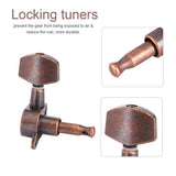 6 pcs/set Red bronze 3L 3R Guitar Tuning Pegs Red Bronze Acoustic Machine Heads Guitars Accessory