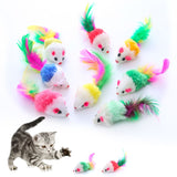 Cat Mice Toys for Indoor Cats 10PCS Color random, Variety Mouse Cat Toy Mice Cat Toy Mouse for Cats, Fur Mice Cat Toys