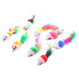 Cat Mice Toys for Indoor Cats 10PCS Color random, Variety Mouse Cat Toy Mice Cat Toy Mouse for Cats, Fur Mice Cat Toys In Australia - Darrahopens