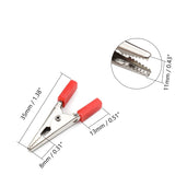 10Pcs 3A Heavy-Duty Insulated Alligator Clips,Battery Crocodile Electrical Test Clamps,Battery Charger Clamp