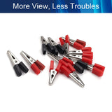 10Pcs 3A Heavy-Duty Insulated Alligator Clips,Battery Crocodile Electrical Test Clamps,Battery Charger Clamp