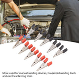 10Pcs 3A Heavy-Duty Insulated Alligator Clips,Battery Crocodile Electrical Test Clamps,Battery Charger Clamp