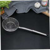 Strainer Spoon for Cooking and Frying, 15 Inches Strainer with Handle Stainless Steel Kitchen Utensils Fryer Scoop Strainer Spoon