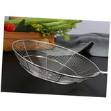 Strainer Spoon for Cooking and Frying, 15 Inches Strainer with Handle Stainless Steel Kitchen Utensils Fryer Scoop Strainer Spoon