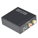 Coaxial Optical Digital Audio to RCA Analog Audio Converter RCA to Optical Converter - Digital to Analog Audio