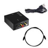Coaxial Optical Digital Audio to RCA Analog Audio Converter RCA to Optical Converter - Digital to Analog Audio
