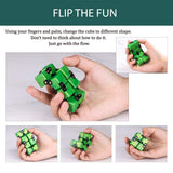 Cool Mini Gadget Best for Stress and Anxiety Relief and Kill Time, Special Designed Texture Artistic and Fashion(Emerald Green）