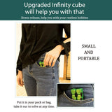 Cool Mini Gadget Best for Stress and Anxiety Relief and Kill Time, Special Designed Texture Artistic and Fashion(Emerald Green）