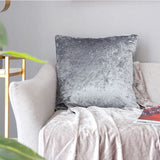 4 pcs Simple Nordic Household Products Velvet Cushion Cover ice Flower Velvet Sofa Bedside Living Room Pillow Cover (20x20)