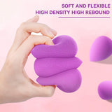 6 PCS Makeup Sponges Set, Makeup Sponges for Foundation, Latex Free Beauty Sponges, Flawless for Liquid