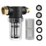 Garden Hose Filter for Pressure Washer Inlet Water, Inline Filter for Sediment, 40 Mesh Screen, Extra 100 Mesh