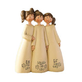 2 pcs Sculpted Hand-Painted Figure, Figurines Home Decorations for Girls, Celebrate Supportive Friendships Gift for Sisters