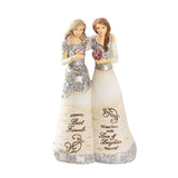 2 pcs Sculpted Hand-Painted Figure, Figurines Home Decorations for Girls, Celebrate Supportive Friendships Gift for Sisters