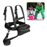 Ski Safety Straps for Kids Kids Ski Harness Training Safety Leash with Removable Leash for Skating Black