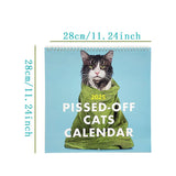 2025 Pissed-Off Cats Calendar- Funny, Sassy Gift for Cat lovers - 12 Month Planner for Joke Present,2025 Calendar