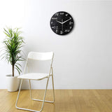 Math Equations and Notations Mathematics Chalkboard Geek Battery Operated Wall Clock Silent Non-Ticking Quartz