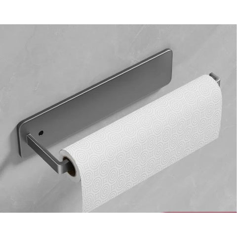 Under Cabinet Cling Film Roll Paper Towel Rack, Wall Hanging Paper Towels Holder, Toilet Tissue Paper Dispenser and Hang