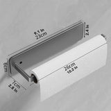 Under Cabinet Cling Film Roll Paper Towel Rack, Wall Hanging Paper Towels Holder, Toilet Tissue Paper Dispenser and Hang