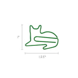 50 Pcs Paper Clips Multicolored Paper Clips Cute Paper Clips Journaling Supplies for Bookmark Study Gifts (Cat)