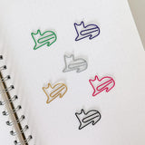 50 Pcs Paper Clips Multicolored Paper Clips Cute Paper Clips Journaling Supplies for Bookmark Study Gifts (Cat)