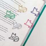 50 Pcs Paper Clips Multicolored Paper Clips Cute Paper Clips Journaling Supplies for Bookmark Study Gifts (Cat)