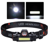 LED Head Flashlight, Head Lamp Waterproof for Night Fishing for Camping for Cycling Noire Fishing Outdoor