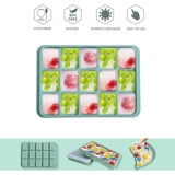 Ice Cube Trays Set of 2, Easy Release 15 Flexible Silicone Ice Cube Molds with Removable Lid Reusable Freezer Ice Trays Stackable In Australia - Darrahopens