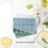 Ice Cube Trays Set of 2, Easy Release 15 Flexible Silicone Ice Cube Molds with Removable Lid Reusable Freezer Ice Trays Stackable In Australia - Darrahopens